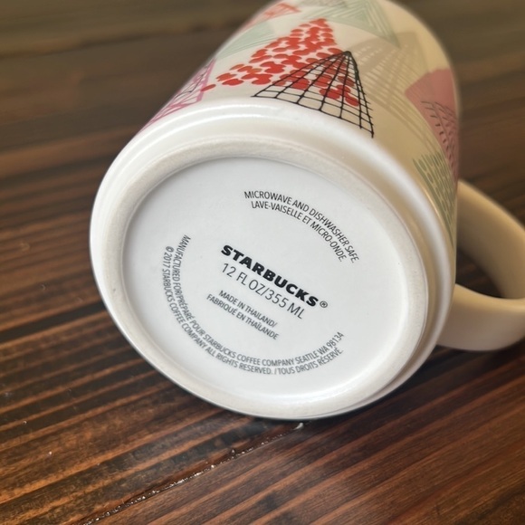 Starbucks Christmas Winter 2017 12 oz Stoneware Mug - Picture 6 of 6